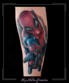 disney-stripfiguur-spiderman-onderarm