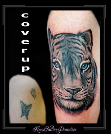 coverup,tijger,bovenarm,roofdier,