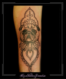 portret,hond,flip,onderarm,mandala1,