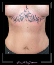 underboob borsten bloemen