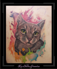 watercolor poes portret schouder1