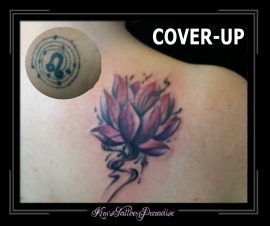 coverup muzieknoot naar lelie