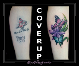 coverup van gepruts naar tattoo