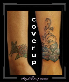 coverup,bloemen,lelie,naam,namen,pols,