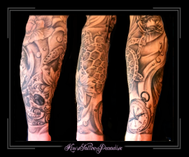 sleeve schildpad bloem