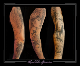 sleeve,vrouw,portret,bomenoog,ogen,lucht,rozen,bloemen,klok,